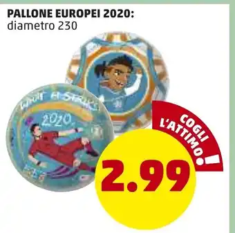 PENNY Pallone Europei 2020, diametro 230 offerta