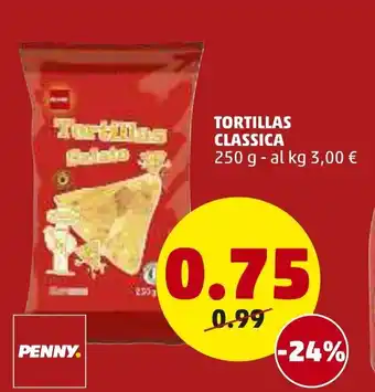 PENNY Penny Tortillas Classica 250g offerta