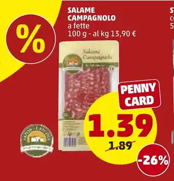 PENNY Salame Campagnolo 100g offerta