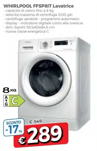 DPiù Whirlpool FFSP8IT Lavatrice offerta