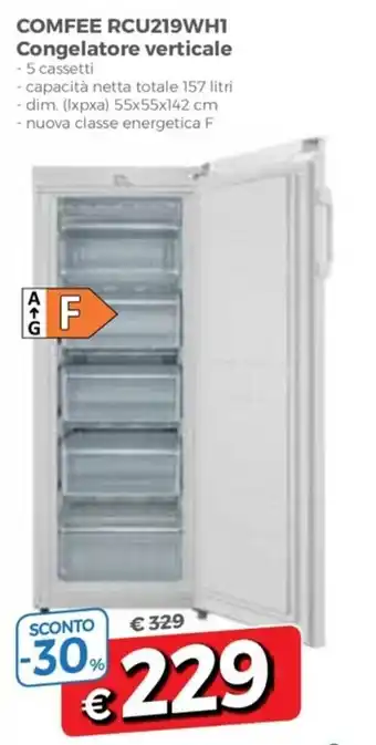 DPiù Comfee RCU219WH1 Congelatore verticale offerta