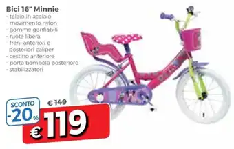Bici 16" Minnie