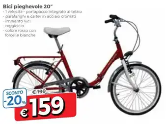 DPiù Bici pieghevole 20" offerta