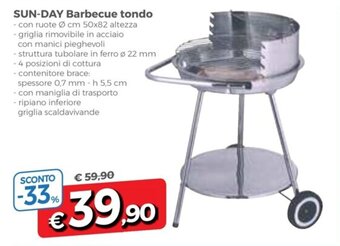 DPiù Sun-Day Barbecue tondo offerta