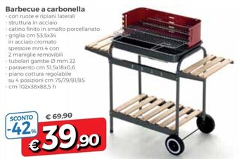 DPiù Barbecue a carbonella offerta