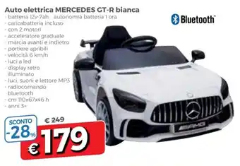 Mercedes Auto Elettrica GT-R bianca