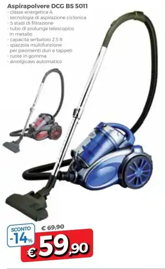 DPiù Aspirapolvere DCG BS 5011 offerta
