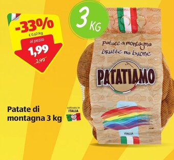ALDI Patate di montagna 3 kg offerta