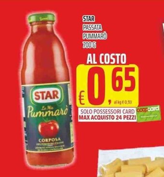 Coop Star Passata Pummarò 700g offerta