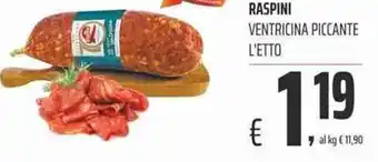 Coop Raspini Ventricina Piccante l'etto offerta