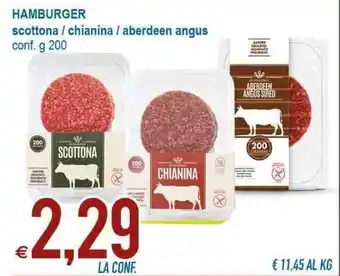 MD Discount Scottona / Chianina / Aberdeen Angus Hamburger 200g offerta