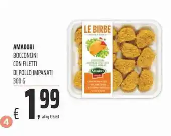 Coop Amadori Bocconcini con Filetti di Pollo Impanati 300g offerta