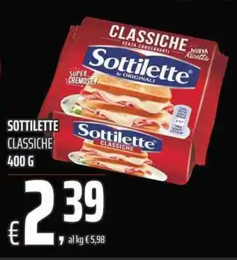 Coop Sottilette Classiche 400g offerta