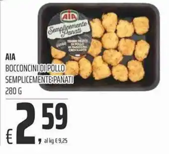 Coop Aia Bocconcini di Pollo Semplicemente Panati 280g offerta