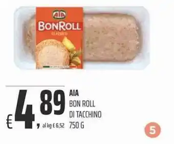 Coop Aia Bon Roll di Tacchino 750g offerta
