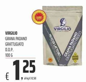 Coop Virgilio Grana Padano Grattugiato D.O.P. 100g offerta