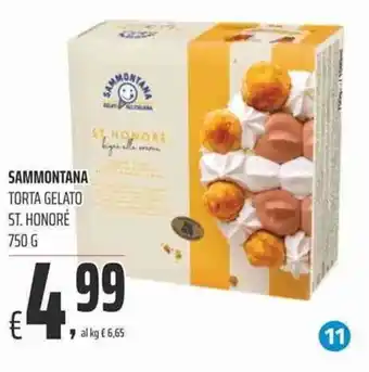 Coop Sammontana Torta Gelato St. Honoré 750g offerta
