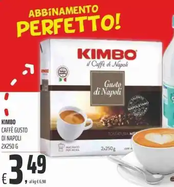 Coop Kimbo Caffè Gusto di Napoli 2x250g offerta