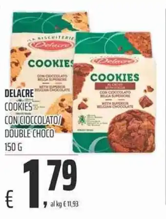 Delacre Cookies con Cioccolato/Double Choco 150g