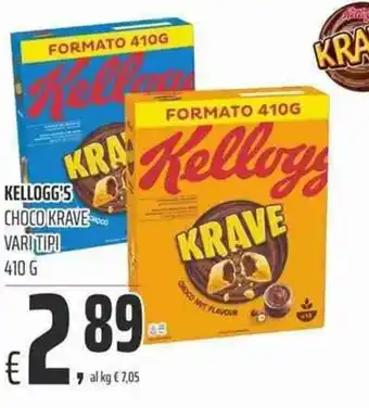 Coop Kellogg's Choco Krave Vari Tipi 410g offerta
