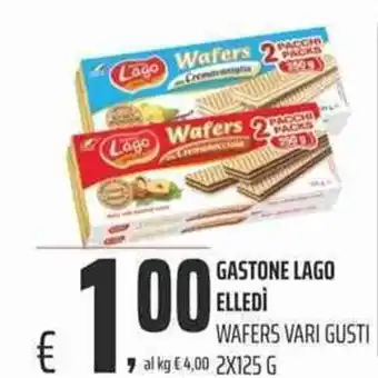 Coop Gastone Lago Elledì Wafers 2x125g offerta