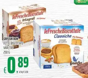 Coop Grissini Bon Fette Biscottate 250g offerta