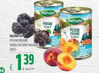 Coop Valfrutta Pesche/Prugne Senza Zuccheri Aggiunti 500g offerta