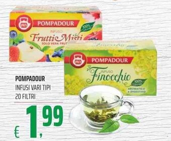 Coop Pompadour Infusi Vari Tipi 20 filtri offerta
