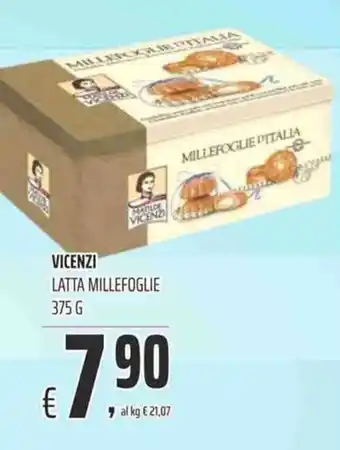 Coop Vicenzi Latta Millefoglie 375g offerta