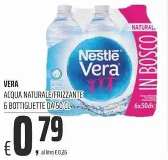 Coop Vera Acqua Naturale/Frizzante 6 Bottigliette da 50cl offerta