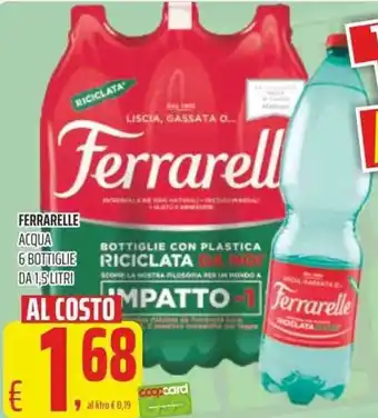 Coop Ferrarelle Acqua 6 Bottiglie sa 1,5 litri offerta
