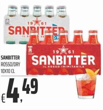 Coop Sanbitter Rosso/Dry 10x10 cl offerta