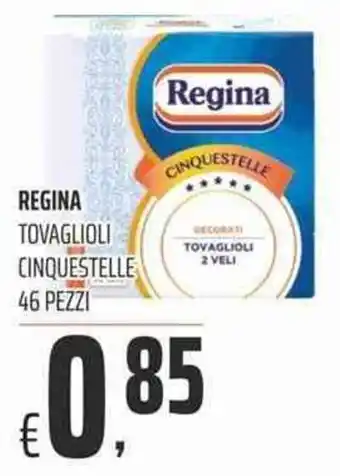 Coop Regina Tovaglioli Cinquestelle 46 pezzi offerta