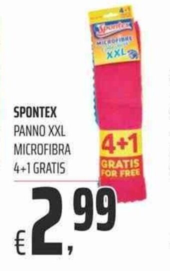 Coop Spontex Panno XXL Microfibra 4+1 gratis offerta