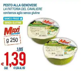 MD Discount La Fattoria del Cavaliere Pesto Alla Genovese con/senza aglio senza glutine 250g offerta