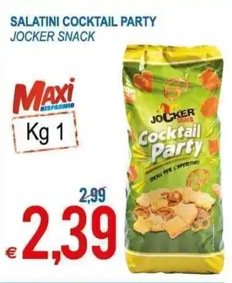 MD Discount Jocker Snack Salatini Cocktail Party 1kg offerta