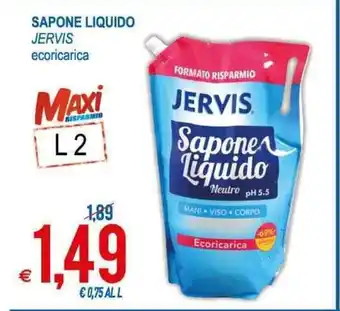 Jervis Sapone Liquido ecoricarica 2L