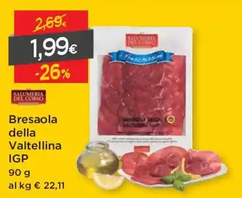DPiù Bresaola Della Valtellina IGP 90g offerta