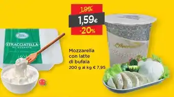 DPiù Mozzarella Con Latte Di Bufala 200g offerta