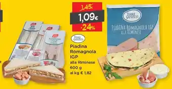 DPiù Piadana Romagnola IGP Alla Riminese 600g offerta