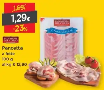 DPiù Pancetta A Fette 100g offerta