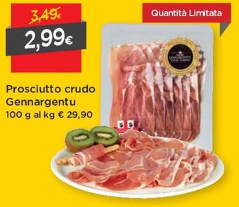 DPiù Prosciutto Crudo Gennargentu 100g offerta