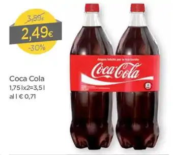 DPiù Coca Cola 1,75l x 2 = 3, 5 l offerta
