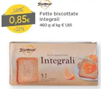 DPiù Integrali Fette Biscottate 460g offerta