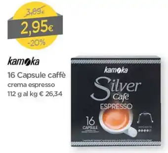 DPiù Kamoka 16 Capsule Caffè 112g offerta
