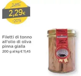 DPiù Filetti Di Tonno 200g offerta