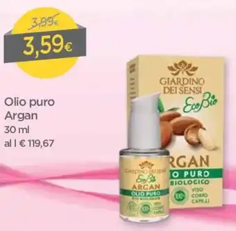 DPiù Giardino Dei Sensi Olio Puro Argan 30ml offerta