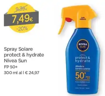 DPiù Nivea Sun Spray Solare Protect & Hydrate 300ml offerta