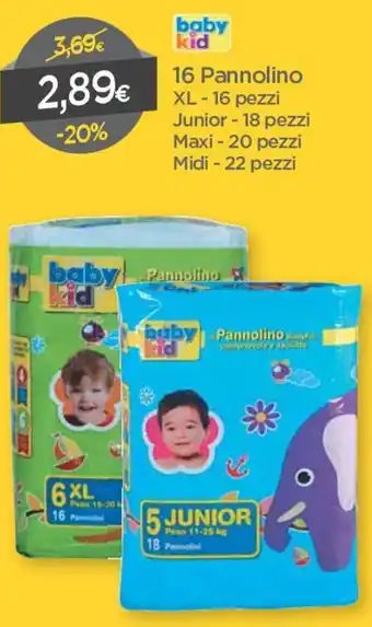 DPiù Baby Kid 16 Pannolino offerta
