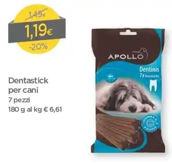 DPiù Dentastick Per Cani 7 pezzi 180g offerta